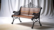 © MdMEJANOOR - Ornate garden bench, detailed textures, pure white background, professional lighting
