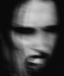 © wilqku - Scary horror monster, blurred background, fashion illustration