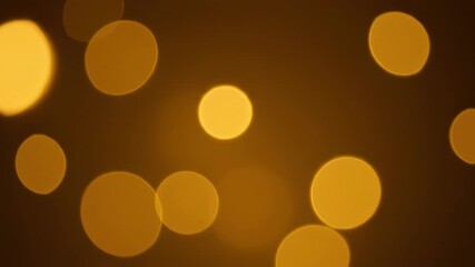 Wall Mural - Abstract golden bokeh orbs gently expanding and shrinking, producing a fluid and seamlessly looping artistic texture vibrant, backdrop, particles