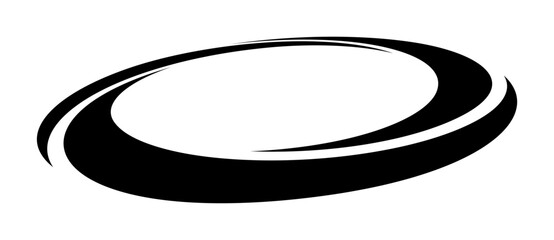 Wall Mural - Lines in circle abstract background. Dynamic transition illusion. Black spiral on a white background. Perspective view.