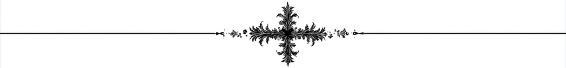 Abstract graphic design with a cross-like motif and a horizontal line