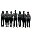 © PARTHO - Diverse group of business people standing together isolated on transparent background
