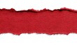 © adri - Red paper strip torn from white background (3)