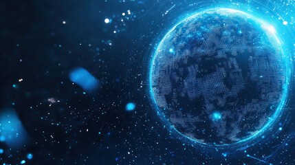 Abstract planet digital art