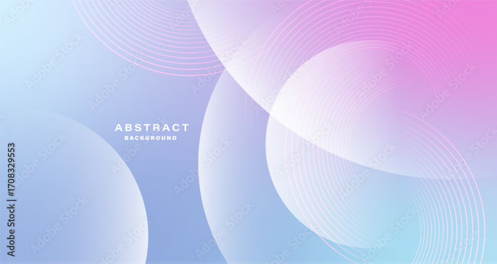 Gradient pastel abstract background with soft geometric circles Stock ...