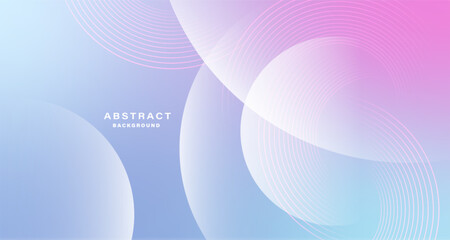 Wall Mural - Gradient pastel abstract background with soft geometric circles