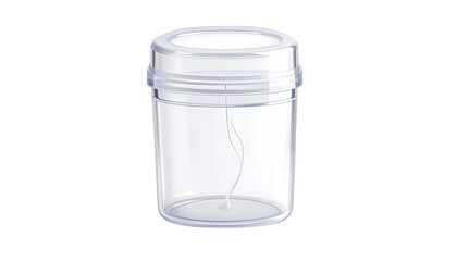 Clear plastic container with lid