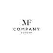 © Luis - letter MF business corporate font classic logo design vector minimalist