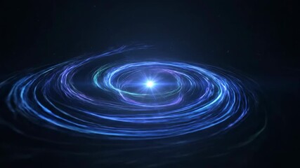 Wall Mural - Abstract light vortex with a central star flare, mesmerizing and seamlessly looping abstract, intense, modern