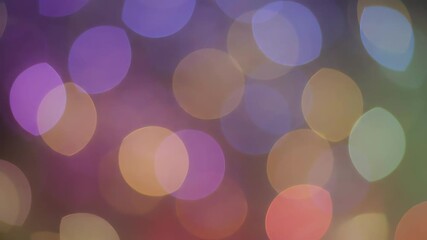 Wall Mural - blurry abstract bokeh effect with a dynamic color shift, creating a vibrant loop blurry abstract bok
