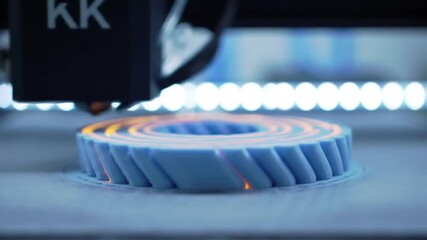Detail Process of 3D Printing Object with Filament Deposition Technique in Production
