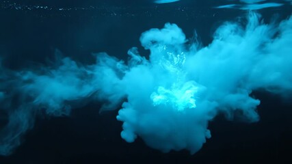 Wall Mural - blue smoke background