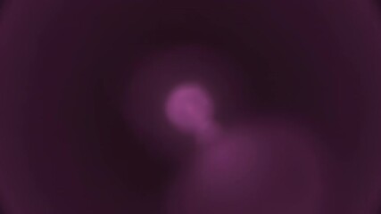Wall Mural - A seamlessly looping video features a soft pink glowing circular flare gently dissolving into the background, creating a delicate abstract aura energy, optic, texture