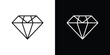 © Creatives - Gemstone icon in line design. Editable stroke icons.