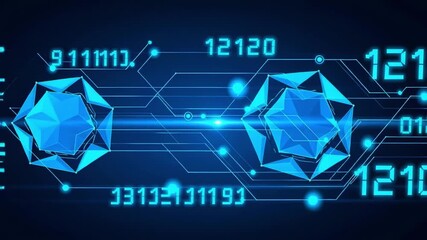 Abstract technology background digital data stream network connection futuristic design 12120