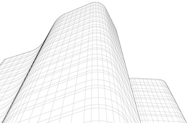 Wall Mural - architecture geometric background