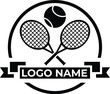 © creative star - Vector Tennis ball logo