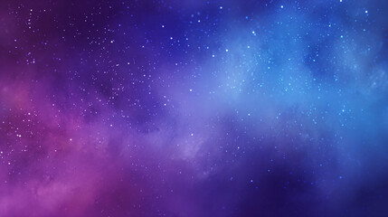 Wall Mural - colorful background with a starry sky, a pink and purple gradient, a grainy texture, blurred details