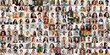 © Prostock-studio - A vibrant collage showcases a diverse group of people from various backgrounds, all expressing joy and positivity.