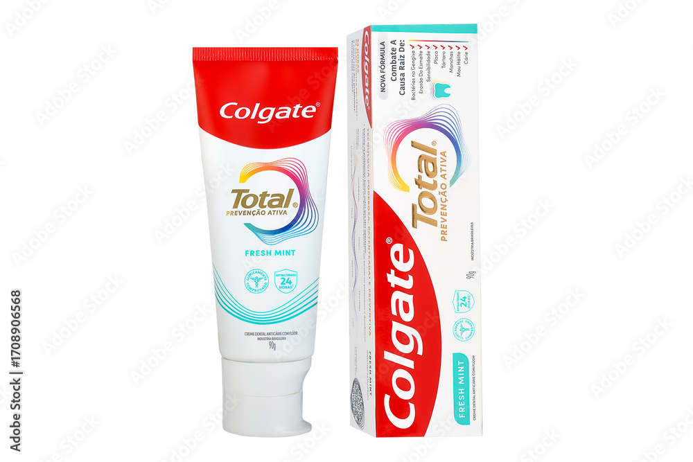 São Paulo, Brazil - September 16, 2025 - Colgate Total Fresh Mint ...