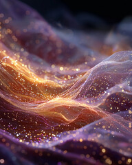 Wall Mural - nebula abstract: a mesmerizing digital rendering showcasing the radiant beauty of a nebula, composed