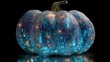 © ali - Futuristic digital pumpkin glows with circuit board design, perfect for Halloween tech themes and innovation
