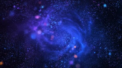 Wall Mural - A Vibrant Particle Explosion Radiates Outwards and Dissipates in a Seamlessly Looping Abstract Video, Capturing Dynamic Cosmic Energy futuristic, bright, background