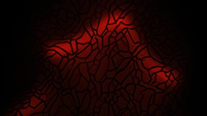 Wall Mural - Abstract red spotlight effect subtly pulsating over a dark, shifting geometric pattern in a seamlessly looping video vibrant, smooth transition, spotlight