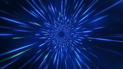 Wall Mural - Abstract light beams converging to form a futuristic tunnel or portal, creating a dynamic, seamlessly looping sci-fi background background, cyber, light