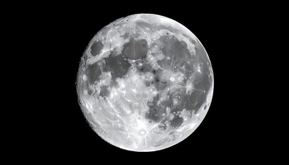 Full moon, detailed surface texture