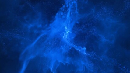 Wall Mural - A seamlessly looping video of intense blue and purple energy waves dynamically bursting and expanding electric, dynamic, powerful