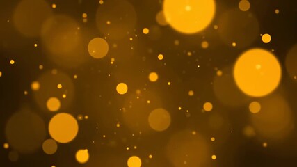 Wall Mural - Abstract golden bokeh orbs gently expanding and shrinking, producing a fluid and seamlessly looping artistic texture vibrant, wedding, energy