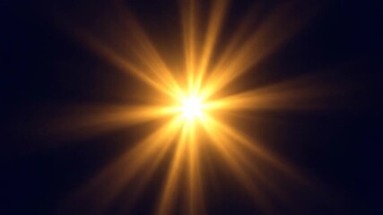 Wall Mural - Abstract Radial Burst of Golden Light Emanates from the Center in a Seamlessly Looping Dynamic Background glow, rays, futuristic