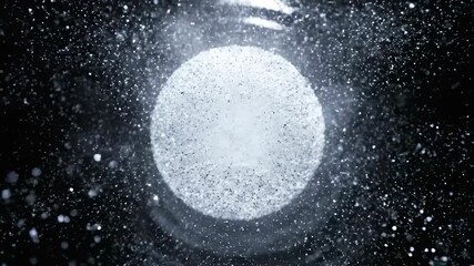 Wall Mural - A rapid glowing flash of white and silver particles, exploding and dissipating in a seamlessly looping abstract visual rapid glowing flash, radiant, modern