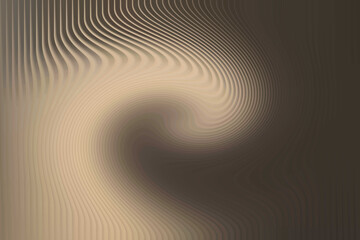 Illustration of abstract brown and beige pattern with swirling lines and wavy texture