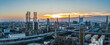 © ABCDstock - A large oil refinery and petrochemical plant with complex industrial equipment at sunset