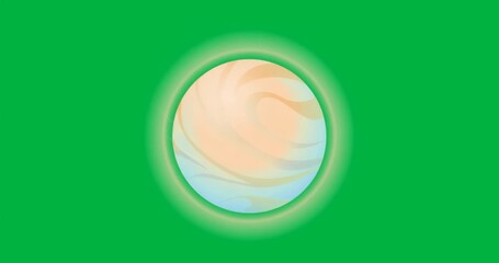 Wall Mural - on click orb rotating clockwise with aura pulsing on transparent bg demonstrating energy flow