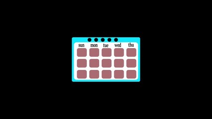 animation of a design of the website on a green screen background
