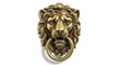 © hena - Elegant brass lion head door knocker, regal statement
