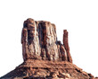 © Karina - Majestic rock formation monument valley nature desert panoramic view isolated on transparent background