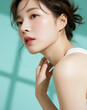 © CoreSelect - 아름다운 미인의 피부관리와 뷰티 메이크업Skin Care and Beauty Makeup of a Beautiful Woman