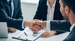 © Indra - Business Deal Handshake Meeting.
