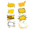 © narastockimages - Set of eye-catching speech bubbles for promotions and design projects