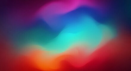 Canvas Print - vibrant gradient swirls of color abstract background image photo