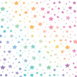 © Tejodi - 파스텔톤 별 패턴: 매끄러운 벡터 스타일의 시ームレス 반복 패턴