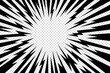 © Rina Antipina - Manga thunder background creates anime comic line rays in radial flash with transparent center. Manga thunder bg vector design works for lightning effect, speed burst frame, or abstract energy art.