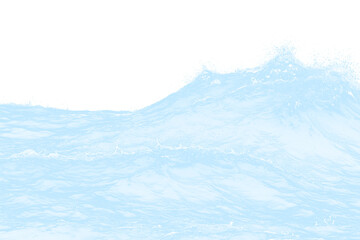 Naklejka na meble Oceanic Crest: Capture the raw power and serenity of the open ocean. This image portrays the dynamic form of a single wave as it crests and breaks, creating a visual of nature's might and splendor.