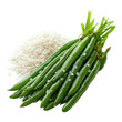 © Muhammad - Green beans and rice arranged on a transparent background for culinary presentation