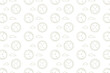 © usman - A repeating pattern of simple clock illustrations and cloud shapes on a white background surface design