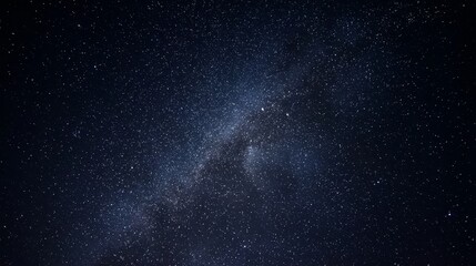 Wall Mural - Night sky view of the Milky Way galaxy with stars and cosmic dust